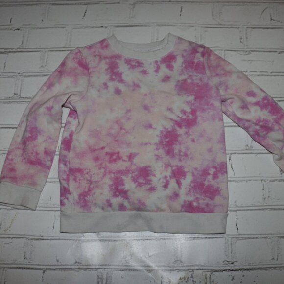 💜 Cat & Jack™ Sweatshirt · Lavender Swirl Tie-Dye · Size S (6/6X) - Picture 1 of 4